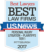 Best Lawyers | Best Law Firms | U.S. News & World Report | Personal Injury Litigation - Plaintiffs Tier 1 Pittsburgh 2017