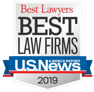 U.S. News Best Law Firms 2019 badge