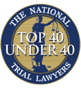 The National Trial Lawyers Top 40 Under 40 badge